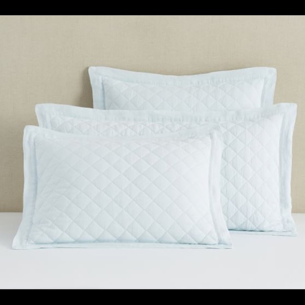 Restoration Hardware Belgian White Standard Sham